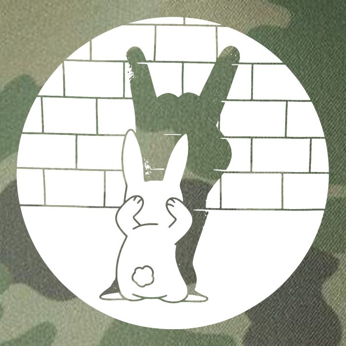 Funny Rabbit Bunny Animal Shadow Puppet Legacy Tie Dye Trucker Hat