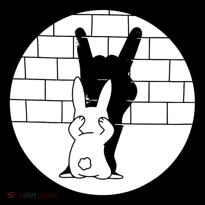 Funny Rabbit Bunny Animal Shadow Puppet Flatbill Hat