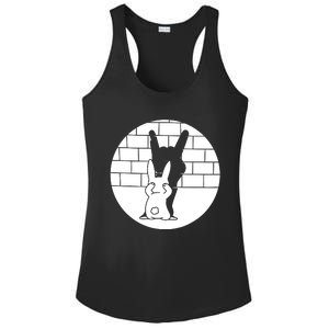 Funny Rabbit Bunny Animal Shadow Puppet Ladies PosiCharge Competitor Racerback Tank