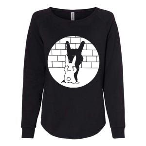 Funny Rabbit Bunny Animal Shadow Puppet Womens California Wash Sweatshirt