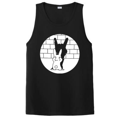 Funny Rabbit Bunny Animal Shadow Puppet PosiCharge Competitor Tank