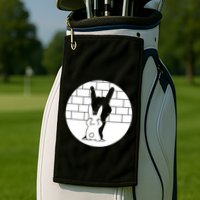 Funny Rabbit Bunny Animal Shadow Puppet Golf Towel
