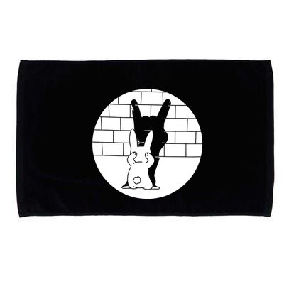 Funny Rabbit Bunny Animal Shadow Puppet Microfiber Hand Towel