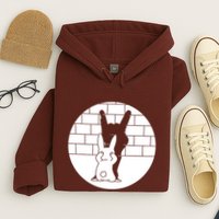 Funny Rabbit Bunny Animal Shadow Puppet Hoodie