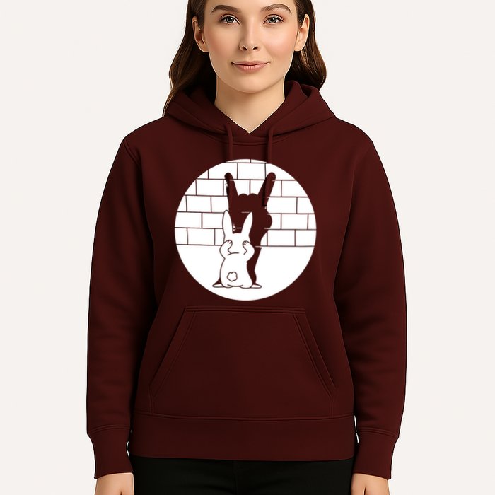 Funny Rabbit Bunny Animal Shadow Puppet Hoodie