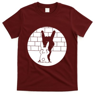 Funny Rabbit Bunny Animal Shadow Puppet T-Shirt