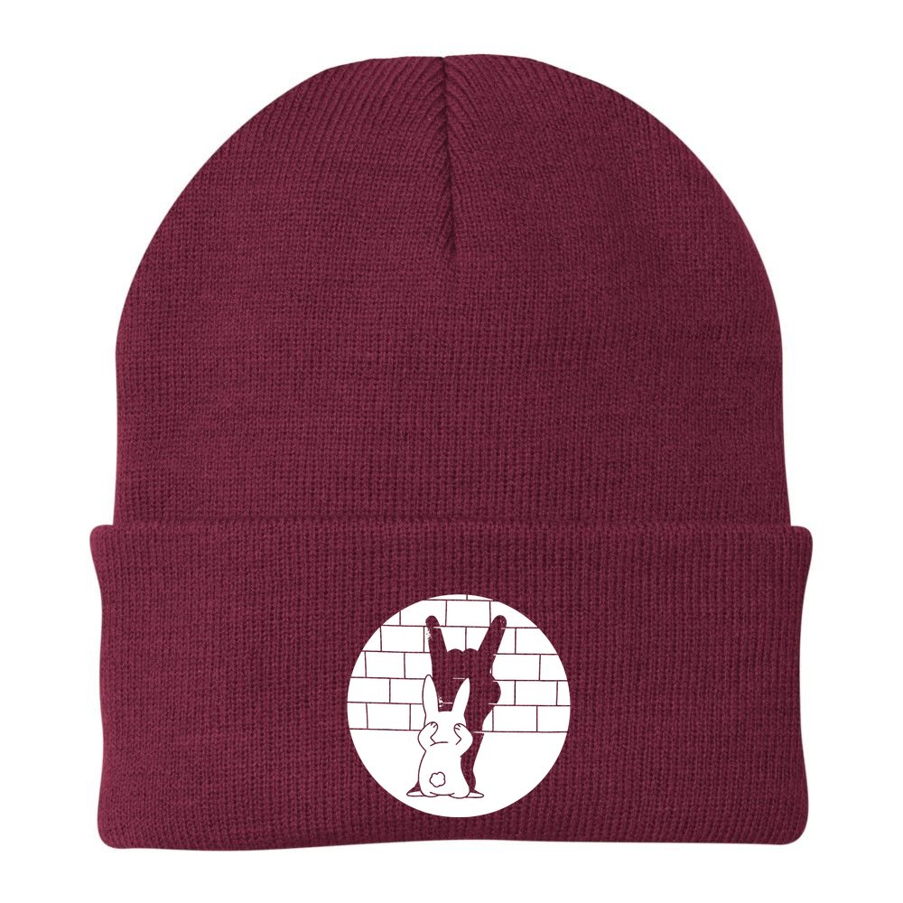 Funny Rabbit Bunny Animal Shadow Puppet Beanie