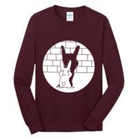 Funny Rabbit Bunny Animal Shadow Puppet Tall Long Sleeve T-Shirt