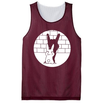 Funny Rabbit Bunny Animal Shadow Puppet Mesh Reversible Basketball Jersey Tank