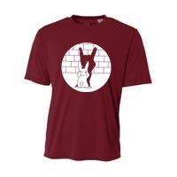 Funny Rabbit Bunny Animal Shadow Puppet Youth Performance Sprint T-Shirt