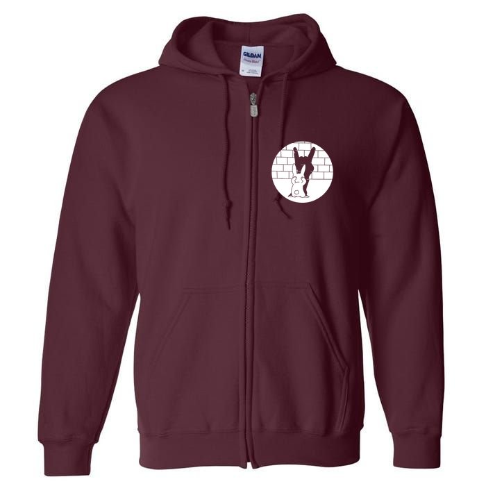 Funny Rabbit Bunny Animal Shadow Puppet Full Zip Hoodie