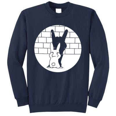 Funny Rabbit Bunny Animal Shadow Puppet Sweatshirt