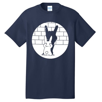 Funny Rabbit Bunny Animal Shadow Puppet Tall T-Shirt