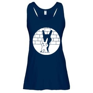 Funny Rabbit Bunny Animal Shadow Puppet Ladies Essential Flowy Tank