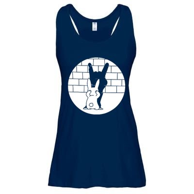 Funny Rabbit Bunny Animal Shadow Puppet Ladies Essential Flowy Tank