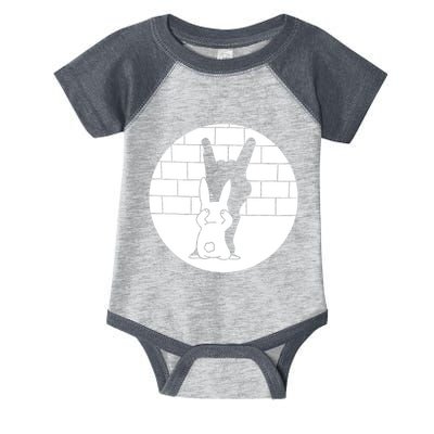 Funny Rabbit Bunny Animal Shadow Puppet Infant Baby Jersey Bodysuit