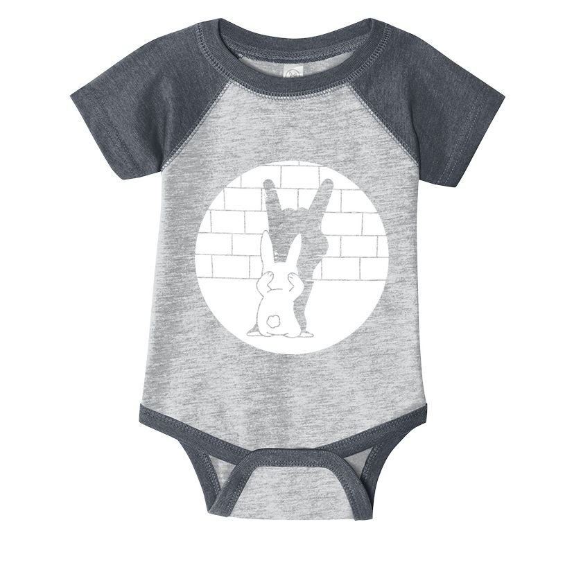 Funny Rabbit Bunny Animal Shadow Puppet Infant Baby Jersey Bodysuit