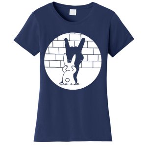 Funny Rabbit Bunny Animal Shadow Puppet Women's T-Shirt