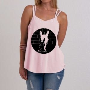 Funny Rabbit Bunny Animal Shadow Puppet Women's Strappy Tank