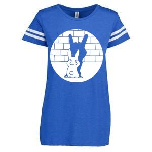 Funny Rabbit Bunny Animal Shadow Puppet Enza Ladies Jersey Football T-Shirt