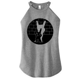 Funny Rabbit Bunny Animal Shadow Puppet Women's Perfect Tri Rocker Tank