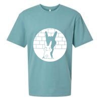 Funny Rabbit Bunny Animal Shadow Puppet Sueded Cloud Jersey T-Shirt