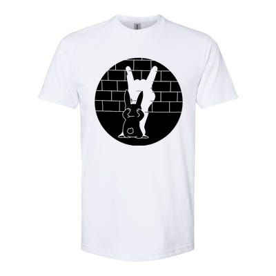 Funny Rabbit Bunny Animal Shadow Puppet Softstyle CVC T-Shirt