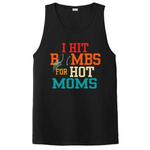 Funny Retro Baseball I Hit Bombs For Hot Moms PosiCharge Competitor Tank