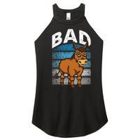 Funny Retro Bad Ass Angry Donkey Women's Perfect Tri Rocker Tank