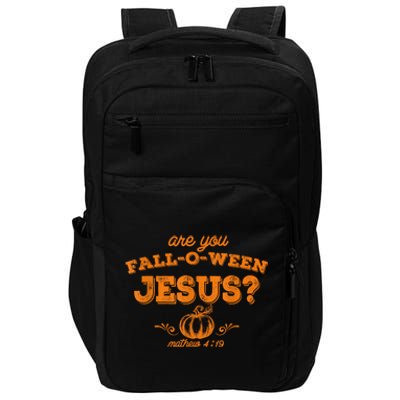 Fall Religious Bible Matthew Are You Falloween Jesus Impact Tech Backpack