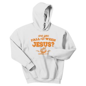 Fall Religious Bible Matthew Are You Falloween Jesus Kids Hoodie