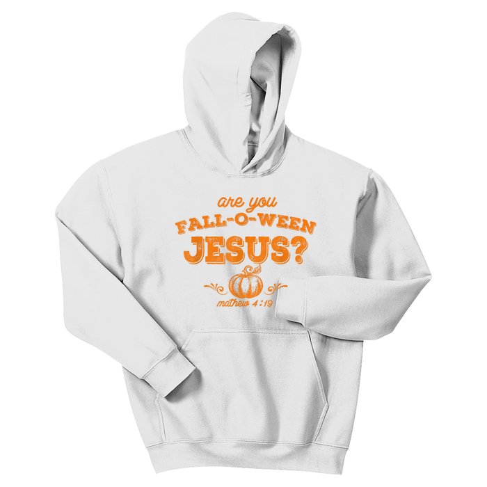 Fall Religious Bible Matthew Are You Falloween Jesus Kids Hoodie