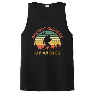 Funny Retro Bigfoot Bigfoot Grabbed My Wiener PosiCharge Competitor Tank