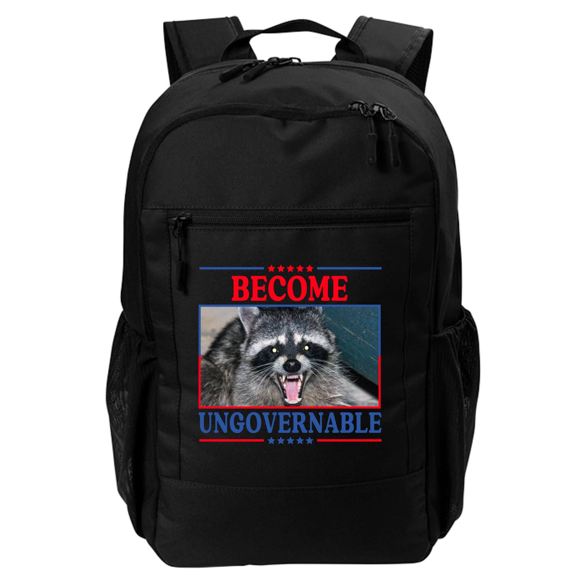 Funny Raccoon Become Ungovernable Backpack