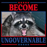Funny Raccoon Become Ungovernable Backpack