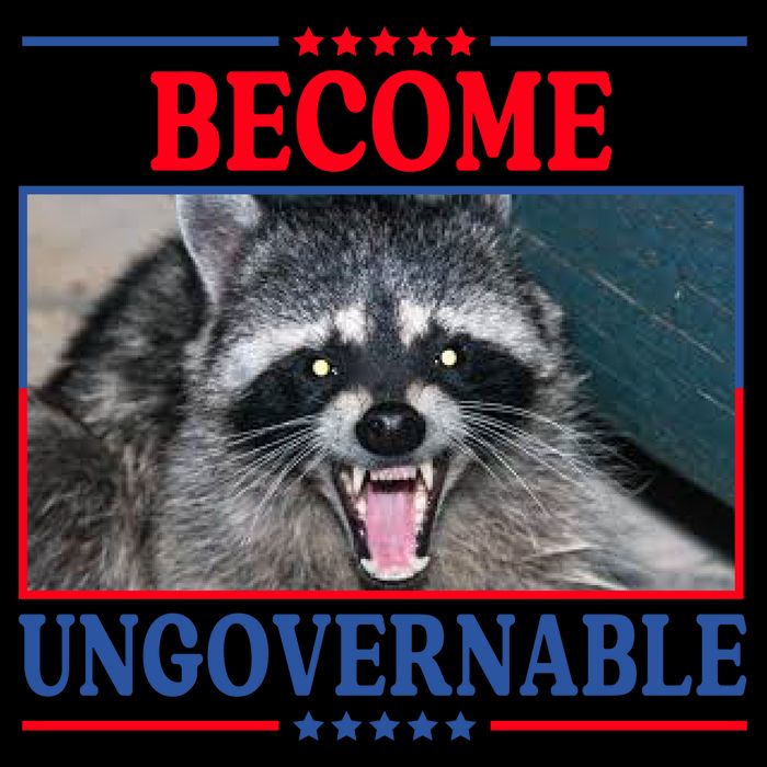 Funny Raccoon Become Ungovernable Backpack