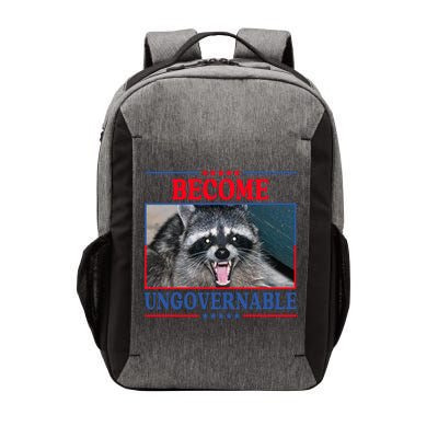 Funny Raccoon Become Ungovernable Vector Backpack