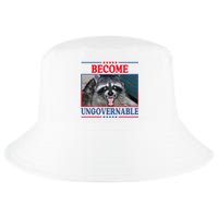 Funny Raccoon Become Ungovernable Cool Comfort Performance Bucket Hat