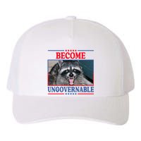 Funny Raccoon Become Ungovernable Yupoong Adult 5-Panel Trucker Hat