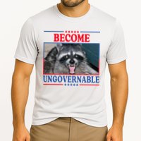 Funny Raccoon Become Ungovernable Cooling Performance Crew T-Shirt
