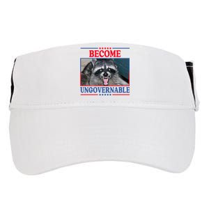 Funny Raccoon Become Ungovernable Adult Drive Performance Visor