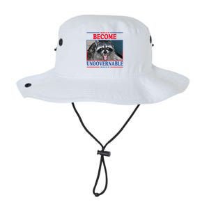 Funny Raccoon Become Ungovernable Legacy Cool Fit Booney Bucket Hat