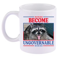 Funny Raccoon Become Ungovernable 11oz C Handle Ceramic Mug