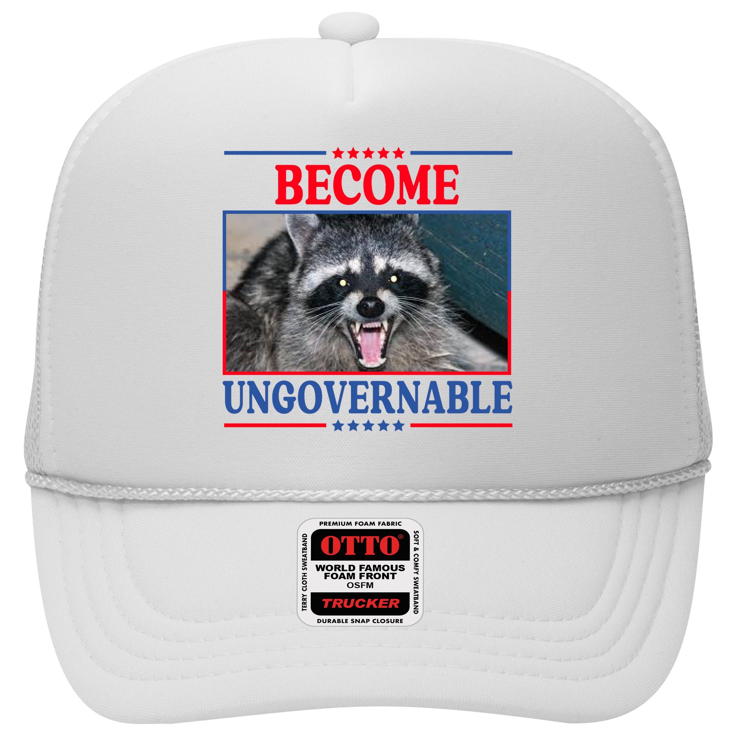Funny Raccoon Become Ungovernable Hat