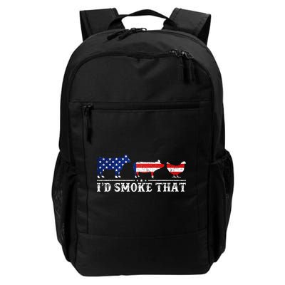 Funny Retro BBQ Party Grill Smoker Chef Dad Id Smoke That Backpack