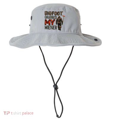 Funny Retro Bigfoot Bigfoot Grabbed My Wiener Design Bucket Hat