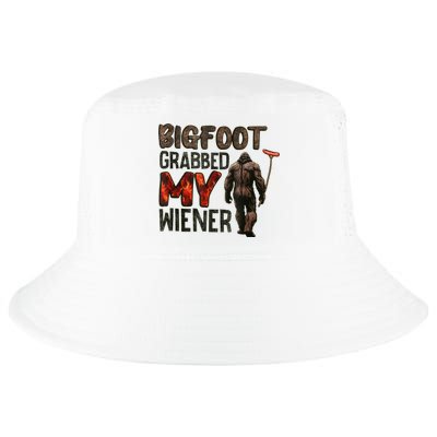 Funny Retro Bigfoot Bigfoot Grabbed My Wiener Design Cool Comfort Performance Bucket Hat