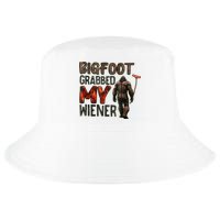 Funny Retro Bigfoot Bigfoot Grabbed My Wiener Design Cool Comfort Performance Bucket Hat