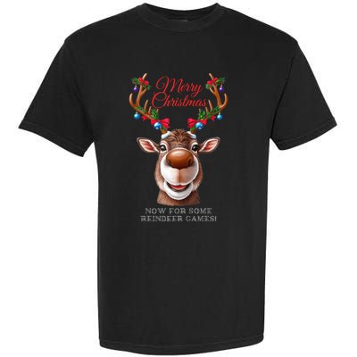 Festive Reindeer Christmas – Holiday Design Zip Hoodie Garment-Dyed Heavyweight T-Shirt