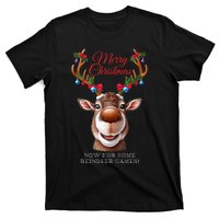 Festive Reindeer Christmas – Holiday Design Zip Hoodie T-Shirt